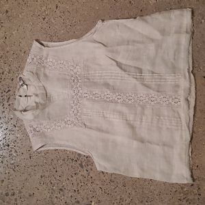 Zara cotton, lace top